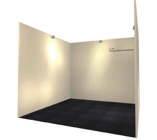 7m) *If your booth is located along aisles and is visible by visitors, decoration cost for the back side of the partitions is