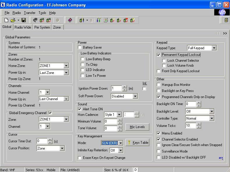 GENERAL Organizer Button Click To Select Other Screen File Size Indication Hex/Dec Select Button Figure 1-3 Main Screen (Global Screen Shown) 1.