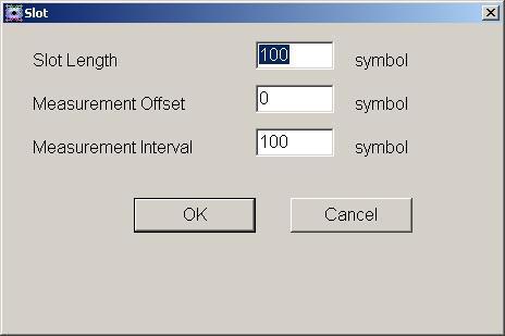 Common Setting (6/12): Slot Sets the number of symbols in the slot and the symbol measurement target.