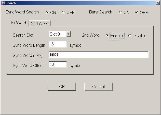 Common Setting (7/12): Search Set the Search parameter that determines the symbol positions in the slot.