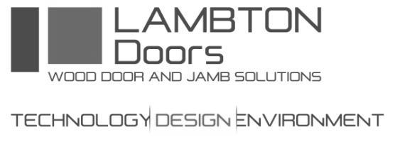 LAMBTON JAMB SERIES INSTALLATION INSTRUCTIONS NON-RATED & 20 MINUTE WOOD JAMBS IMPORTANT NOTICE WARRANTY WILL BE HONORED ONLY IF THE JAMBS HAVE BEEN INSTALLED IN ACCORDANCE WITH THESE INSTALLATION