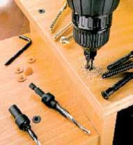 Quick release chuck CLICK & DRILL F390 F392 Cutting diameter d () Drill bit with countersink HSS Countersink with an HSS cutting edge and adjustable drill bit. The tool can be used for soft timber.