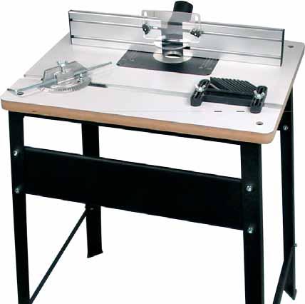 ROUTER TABLES, JIGS & ACCESSORIES Professional router table system with laminated MDF table top and