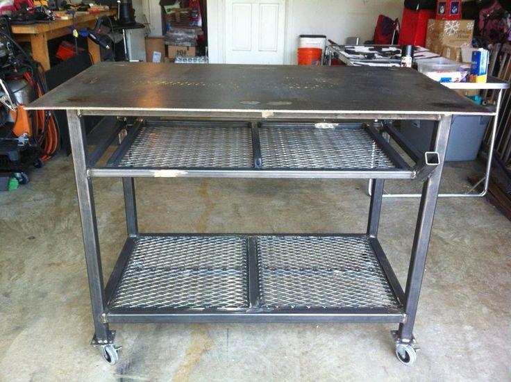 Tool #16: Welding Table After the welding cart, the welding table is the next most important thing to have in your welding shop. I hate bending over on the ground to weld projects.
