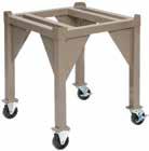 In addition to our standard beige gray color, other colors are available upon request and at an additional charge. Stationary stands come with leveling adjustors with the typical adjustment being 2".