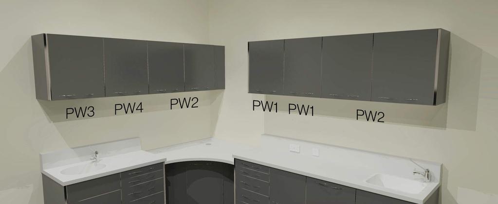 Wall Cabinetry Example surgery The Paneltech Industries range of wall cabintery has been developed and refined alongside the base cabinets allowing users to match base and wall cabinets.