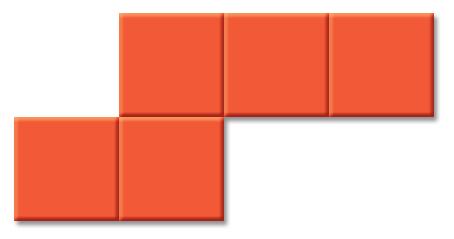 2.4 Adding Tiles to Pentominos Shapes that are not rectangles can also be made from tiles. A pentomino (pen TAWM in oh) is a shape made from five identical square tiles connected along their edges.