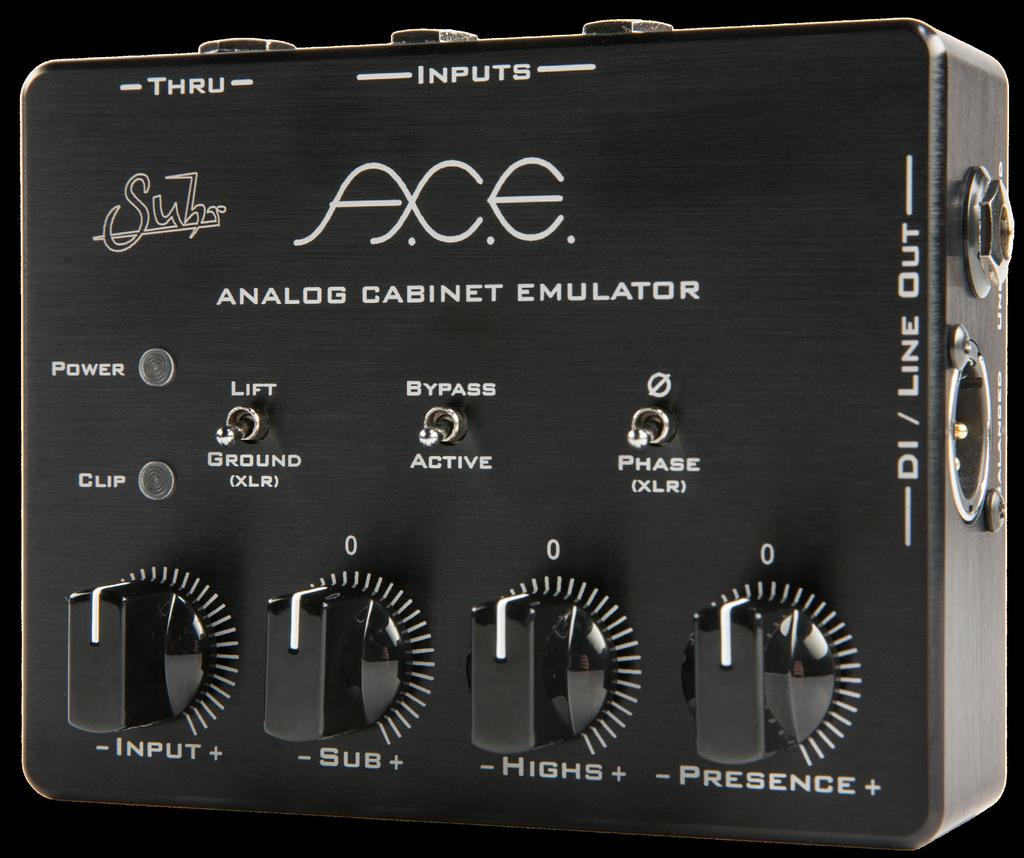 Thank you for purchasing the Suhr Analog Cabinet Emulator (A.C.E) Please take the time to read this manual to get the most out of the A.C.E. The more you familiarize yourself with the features of this pedal, the more you will enjoy its benefits and maximize its potential.