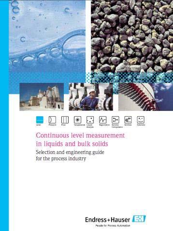 Selection Guide ENDRESS+HAUSER Continuous Level