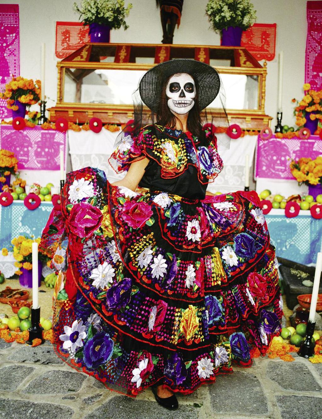 Day of the Dead A Mexican woman dressed