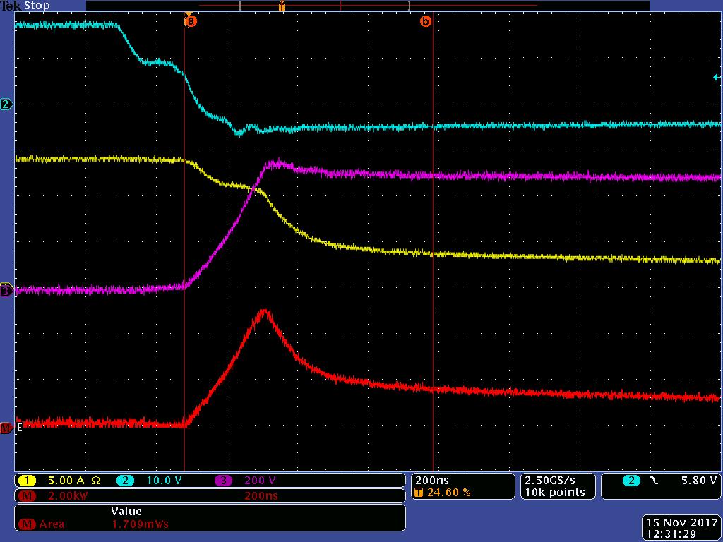 Application Benchmarks Motor Control 14 A1C15S12M3-F vs 15A/1200V competition device, I peak =14A, V DC =500V, L S =30nH V GE ACEPACK Turn-off V GE Competitor Turn-off I C V CE I C VCE E
