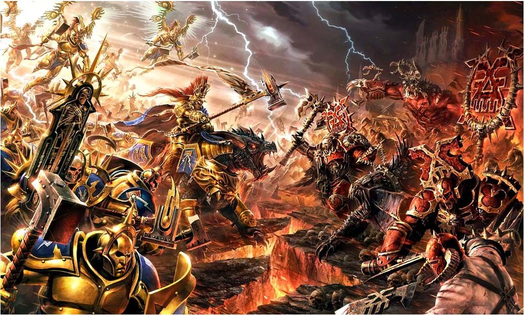 WARHAMMER LEGENDARY BATTLES Welcome Most games of Warhammer are two player games between armies with equal points values of anywhere from 500 to 3000 points.