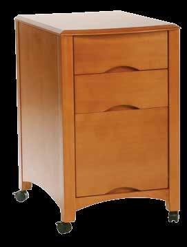 Secure kneehole drawer provides lockable storage for valuable