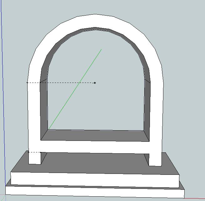 Draw the arc for the outside of the clock