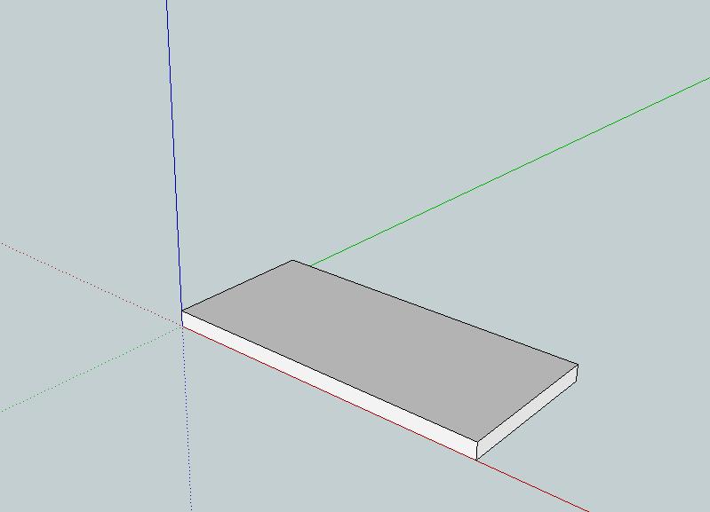 Push/Pull Tool 1 st click on the surface 2 nd type the thickness Result: You should now have the