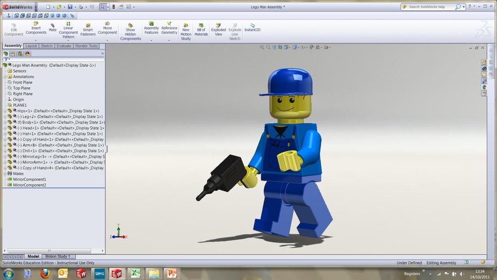 Working with part files 8mm At first glance the Lego man looks