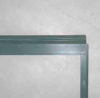 When installed, the vent frame surface that is shown in the photos will be seen from