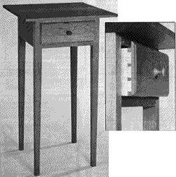 Project 17884EZ: Shaker End Table With its clean, simple lines, this piece is unmistakably Shaker style.