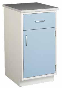 Research Collection Kewaunee Steel Cabinet Styles shown with five knuckle hinge and rounded aluminum pull