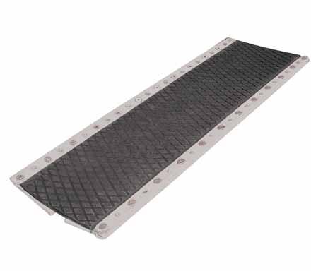 diamond-ribbed rubber surface Can be used on newsprint clamps up to 6,000 lbs. (3,000 kg.) capacity.