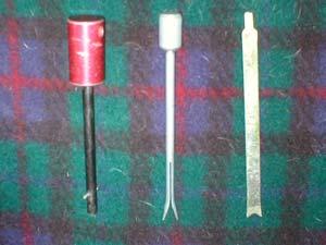various styles, a medium flathead screwdriver.