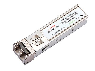 Features Up to 155Mbps data-rate GP-1303-02C(D) 155Mbps SFP Optical Transceiver, 2km Reach 1310nm FP(LED)laser and PIN photodetector for 2km transmission with MMF Compliant with SFP MSA and SFF-8472