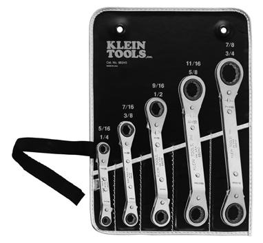 69 68201 3-Piece Fully Reversible Ratcheting Offset Box Wrench Set Set of three offset and fully reversible ratcheting box wrenches. Different size single-hex openings on each end.