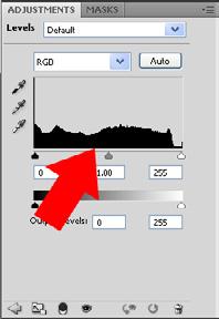 Levels and the Histogram Photoshop s adjustments panel has an icon to adjust the Levels.