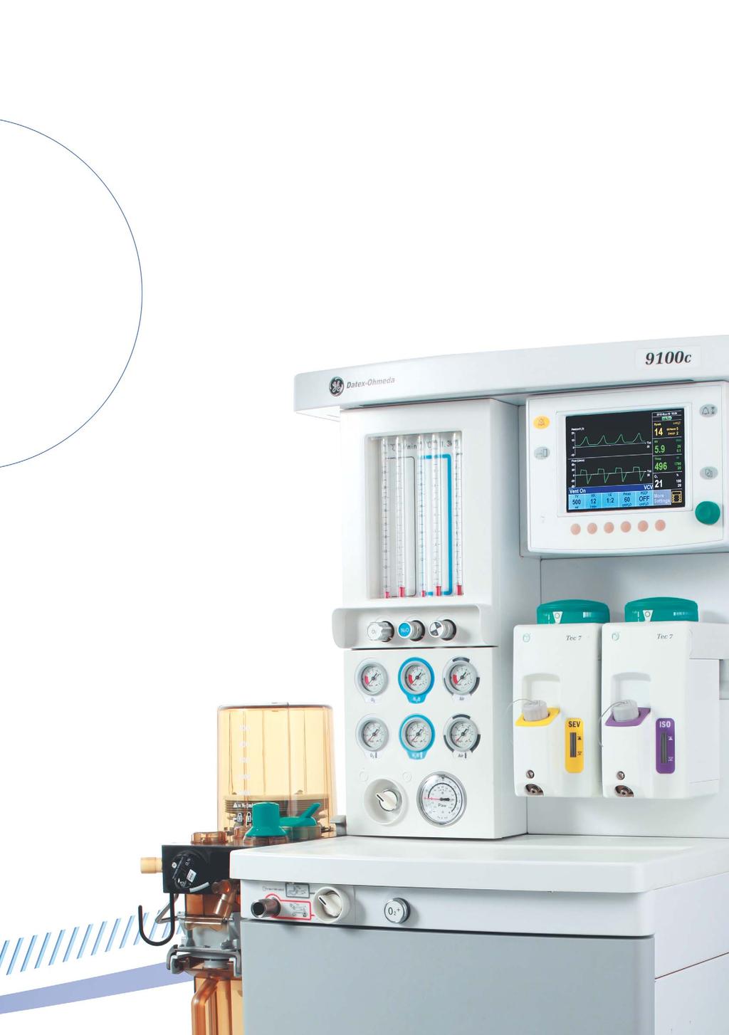 The know-how of a leader 9100c The 9100c is the ideal solution for customers seeking an affordable, reliable and easy-to-use anaesthesia system.