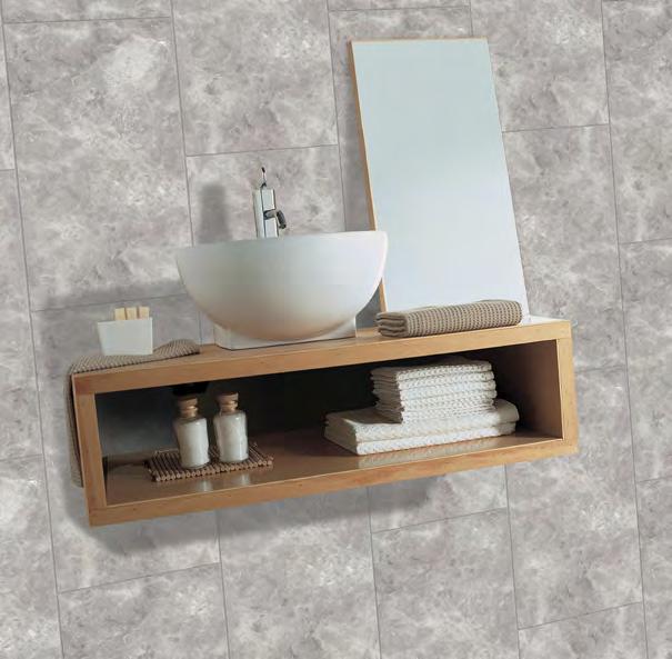 Asiago Beige Grey Noce White Mosaic (White shown) Shown: Grey 12x24 SCT-Tesoro Porcelain & Ceramic