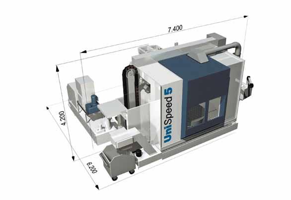 UniSpeed 5/5T/6/6T The all-purpose compact machining centres of the UniSpeed range deliver dynamic performance coupled with the highest levels of efficiency for milling and turning (T) operations.
