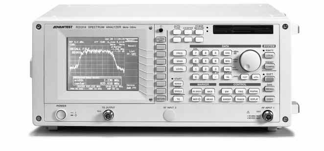 The is an easy-to-use personal spectrum analyzer which combines high accuracy necessary for digital radio measurement with excellent operability and usability.