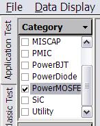 Lab 3 Application Test Mode Easy setups for Id-Vds, Id(off)-Vds, and Id-Vgs measurements.