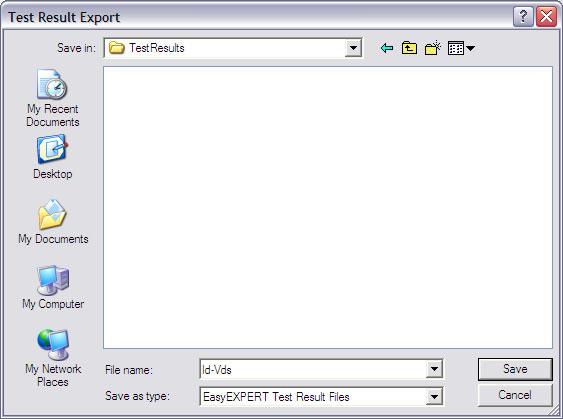 Desktop EasyEXPERT usability Compatibility Exporting data for other software B1505A to Desktop EasyEXPERT and Excel. 1. Insert a USB memory into the B1505A. 2.