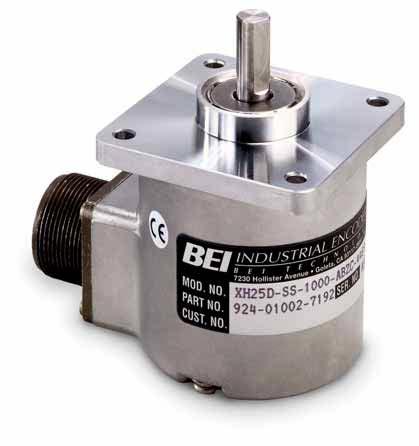 16 Page Title 16 Model H25 Incremental Encoder Mechanical Specifications Shaft Diameter: 3/8" (1/2"as special feature) Flat On Shaft: 3/8" Shaft: 0.80 long X 0.