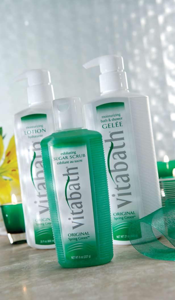 Vitabath : The First Name in Luxury ath and ody from the makers of laire urke SENTED PGE RU HERE to experience Original Spring Green Developed by European skin care specialists, Vitabath is the gold