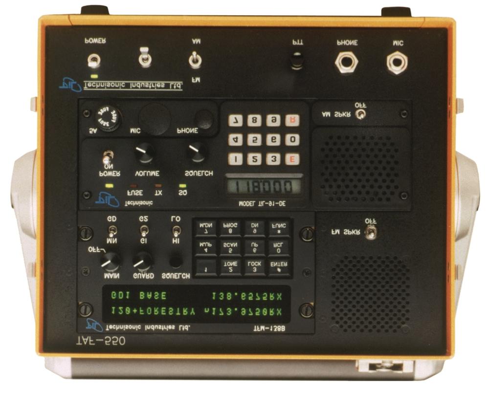 MODEL TAF-550 VHF/AM/FM Modular Communications Technisonic VHF/AM/FM Modular Communications System The Technisonic TAF-550 VHF/AM/FM Modular Communications System is a transportable AM and FM base