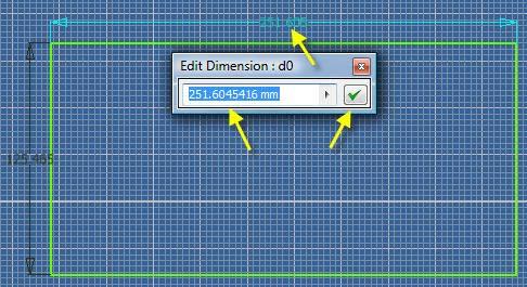 16.15 Double click on any dimension (d0