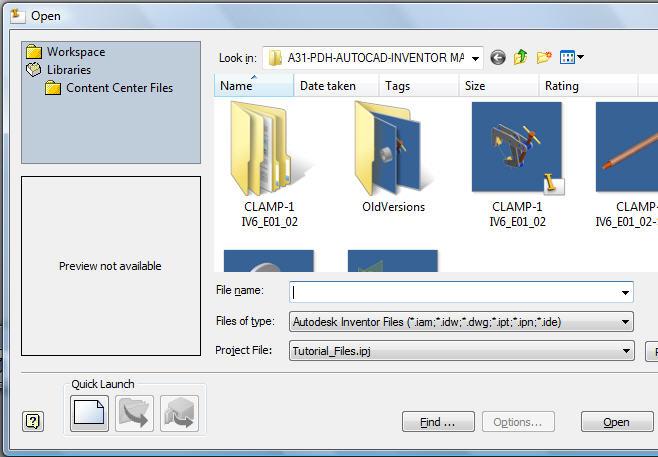 17.3 Select the part or assembly that has been created in Inventor in the, Open dialog