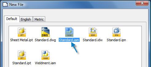 File > Standard.iam, as shown above.