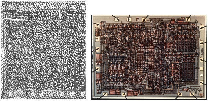 MOS Integrated Circuits 1970 s processors usually had only nmos transistors Inexpensive, but consume power while idle Intel 1101 256-bit SRAM