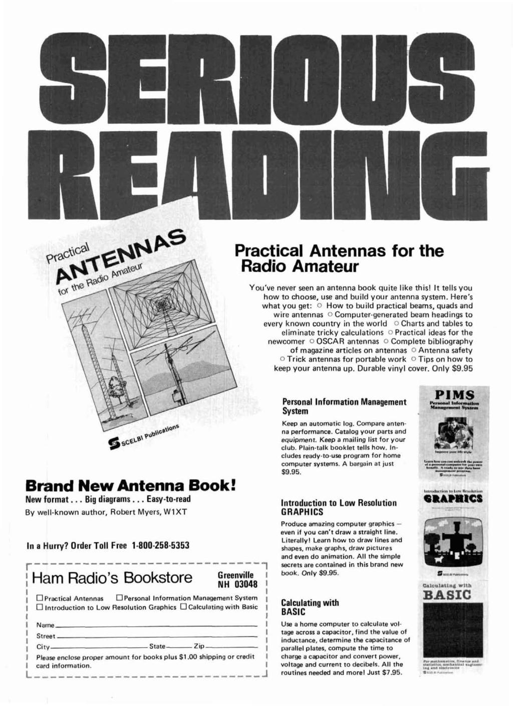 Practical Antennas for the Radio Amateur You've never seen an antenna book quite like thisl It tells you how to choose, use and build your antenna system.