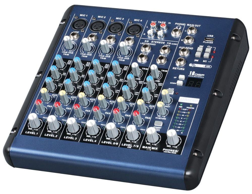 A mixer is used to run multiple devices (DJ Controller, Microphone, other controller, keyboard, etc.) all through one set of speakers.