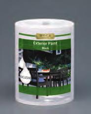 Available in 13 colours Exterior Oil Black