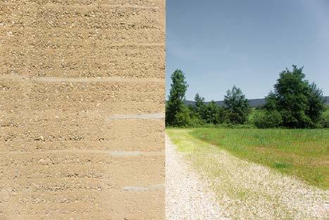 Material and Structure The Material: rammed earth - Abundant, natural,local resources