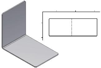 Exercise: Create a Simple Sheet Metal Part In this exercise, you create a simple sheet metal part and produce a flat pattern view in a drawing. 2.
