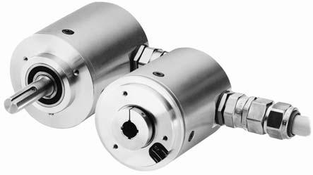Our ATEX encoders now also carry approval for Dust Flameproof-enclosure type of construction with approval for Zone 1 and 21 ExII2GEExdIICT6 and ExII2DIP6xT85 C Shaft ø 12 mm One type for every