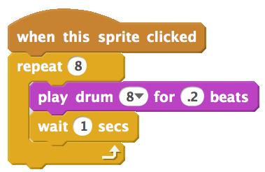 q Try playing with the tempo blocks to speed up or
