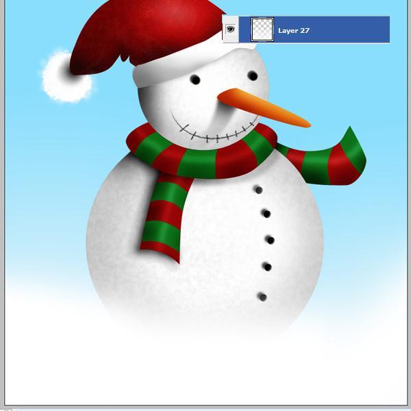 NOW, DO A SAVE AS AND NAME IT CUTE SNOWMAN 2-YOUR NAME this will still be a TIF FILE.