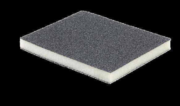 2-Sided Soft Hand Pad (Black A/O) 4-3/4 X 3-3/4 X 1/2 P 60 P 100 P 120 P 150 P 180 P 220 P 280 This soft black A/O abrasive pad is coated on two sides and is extremely flexible.